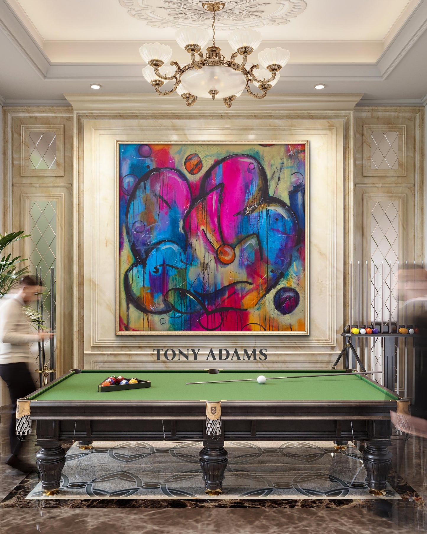 Bubblelicous 48"x48"